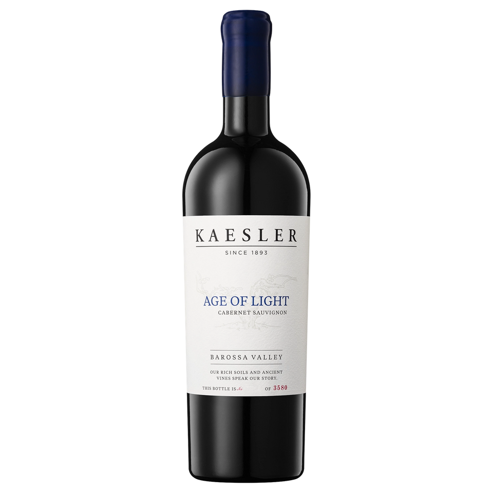 A bottle of 2022 Kaesler Age of Light Cabernet 750ml Red Wine