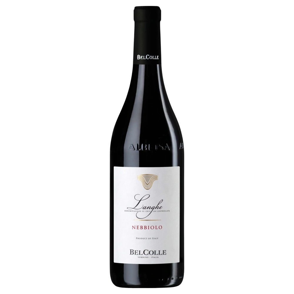 A bottle of 2024 Bel Colle Langhe Nebbiolo DOC 750ml Red Wine