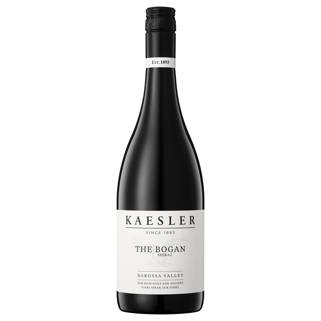 A bottle of 2022 Kaesler The Bogan Shiraz 750ml Red Wine