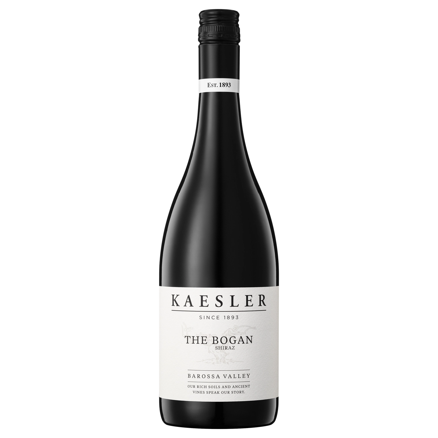 A bottle of 2022 Kaesler The Bogan Shiraz 750ml Red Wine