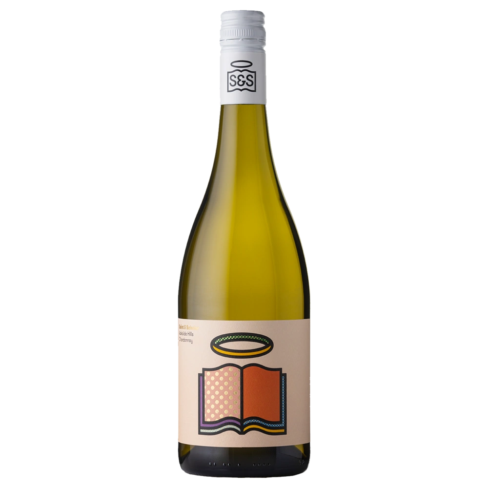 A bottle of 2023 Saint & Scholar Chardonnay 750ml White Wine