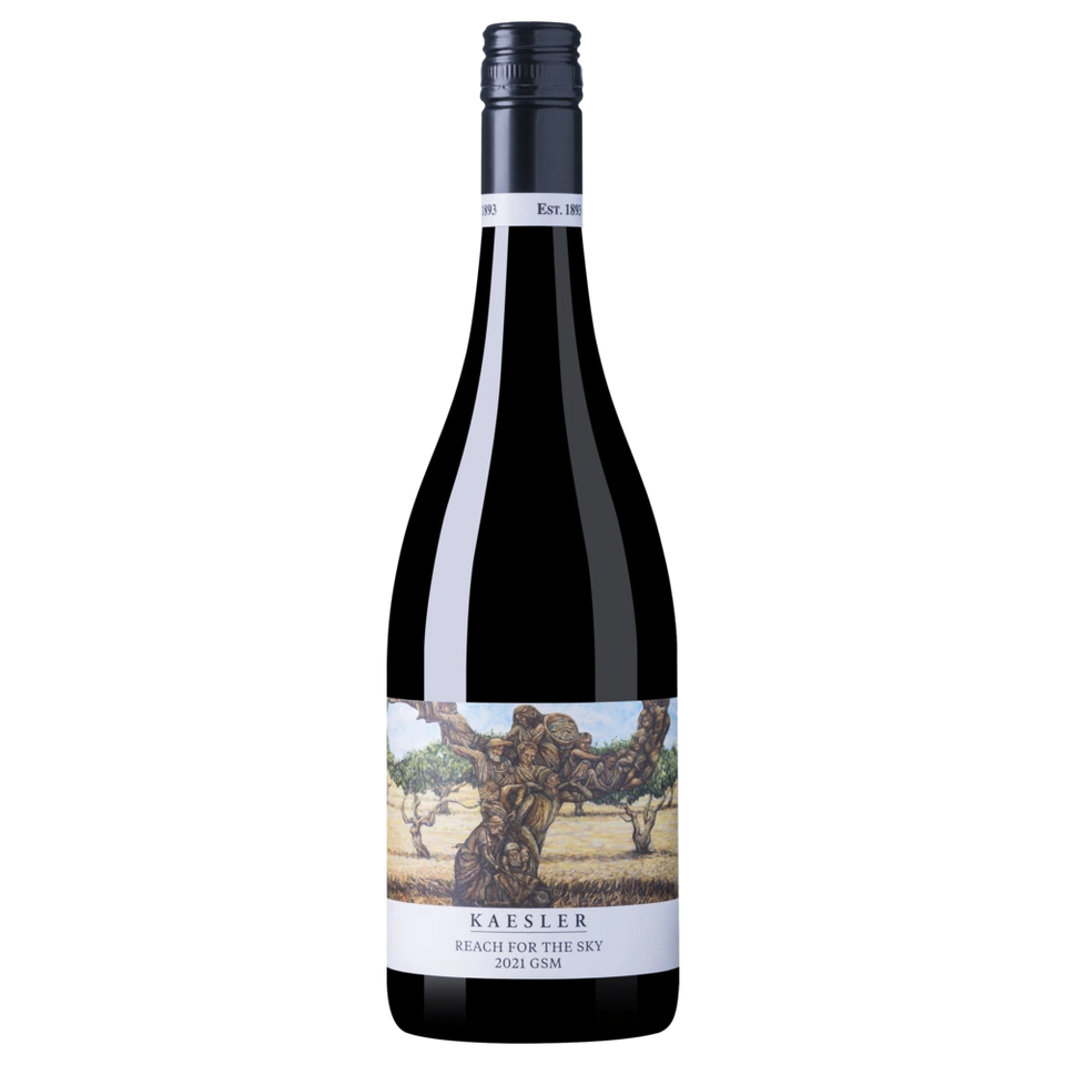 A bottle of 2021 Kaesler Reach for the Sky GSM 750ml Red Wine