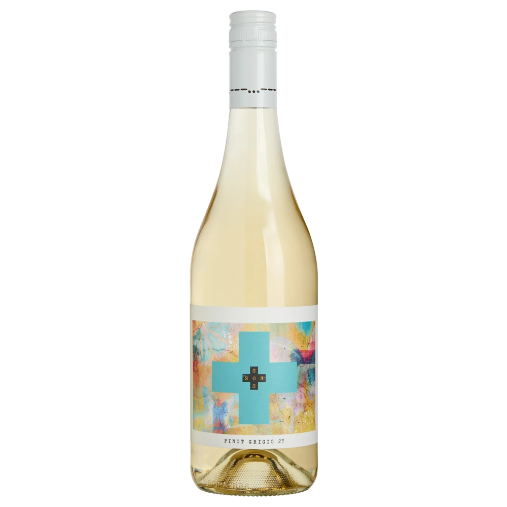 A bottle of 2024 Save Our Souls Pinot Grigio 750ml White Wine