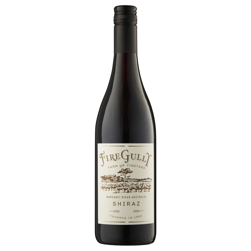 A bottle of Fire Gully Margaret River Shiraz 2023 750ml Red Wine