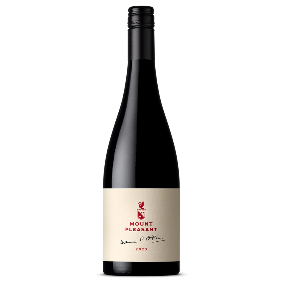 A bottle of 2023 Mount Pleasant Maurice O'Shea Shiraz 750ml Red Wine
