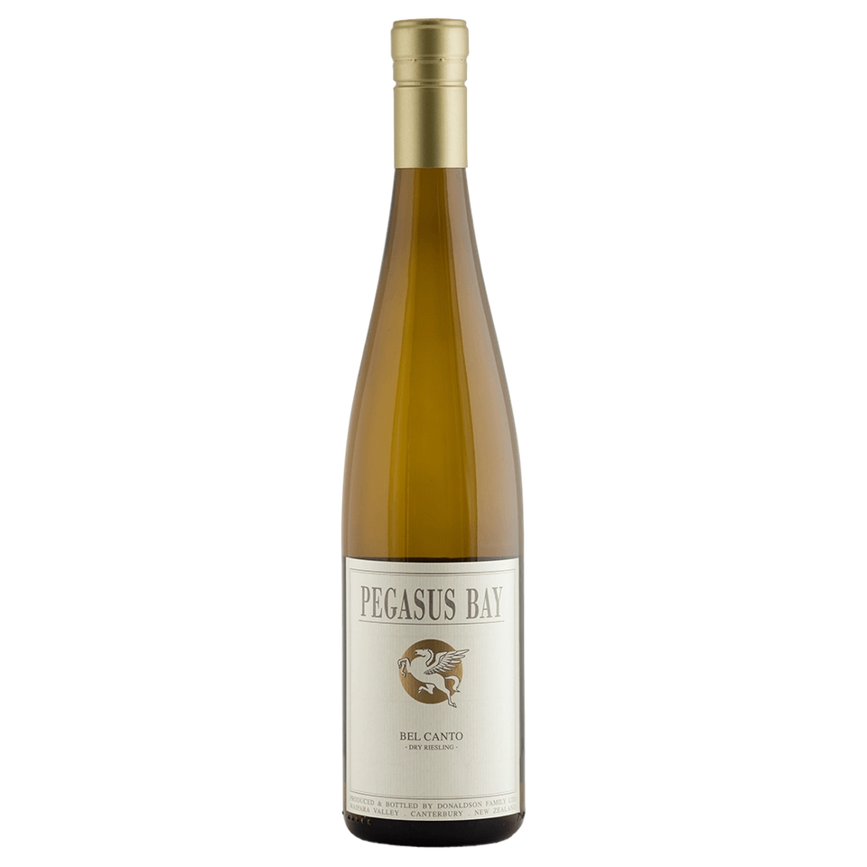 A bottle of 2024 Pegasus Bay Bel Canto Dry Riesling 750ml White Wine
