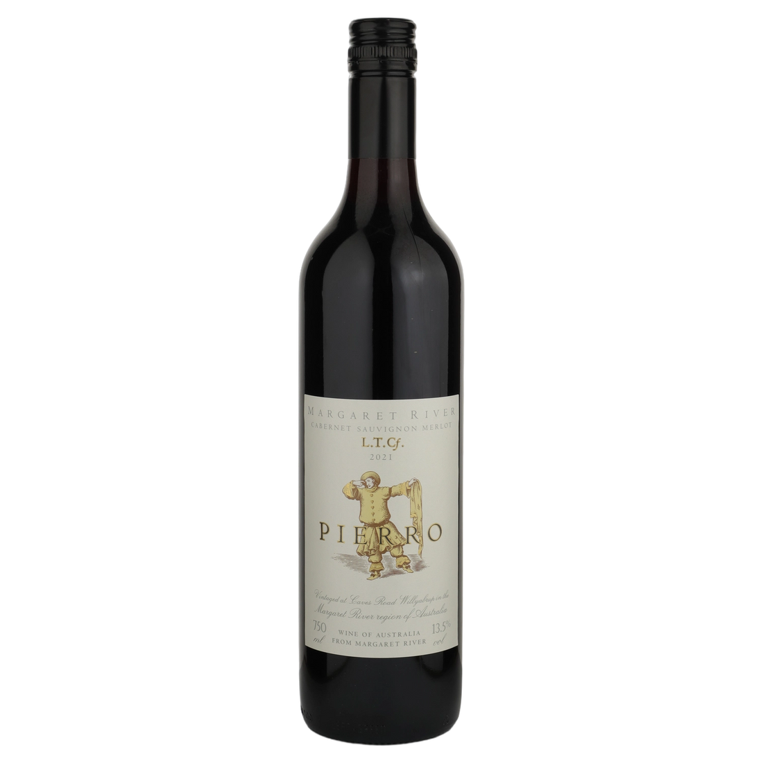 A bottle of 2021 Pierro LTC Cabernet Sauvignon Merlot 750ml Red Wine