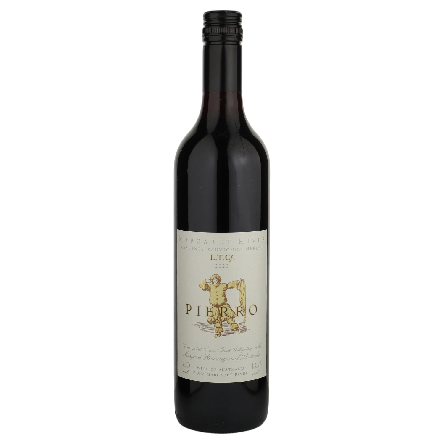 A bottle of 2021 Pierro LTC Cabernet Sauvignon Merlot 750ml Red Wine