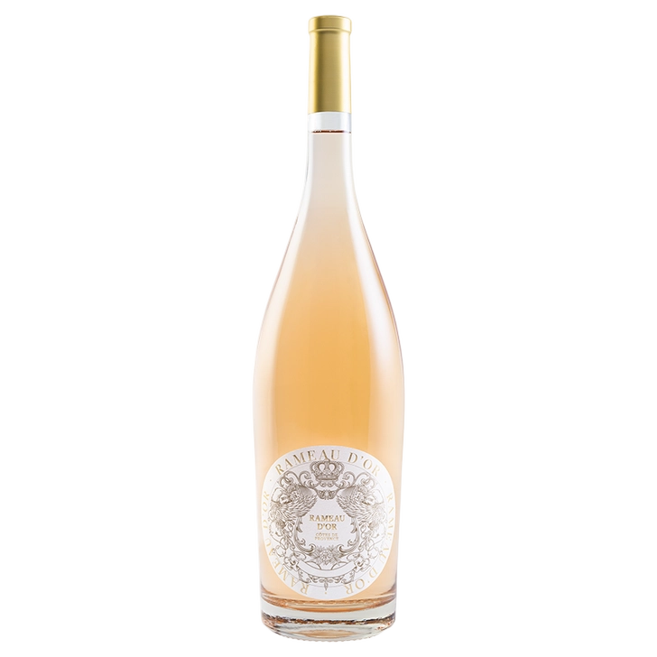 A bottle of Rameau d'Or Provence Rose Magnum 2024 1500ml Rose Wine