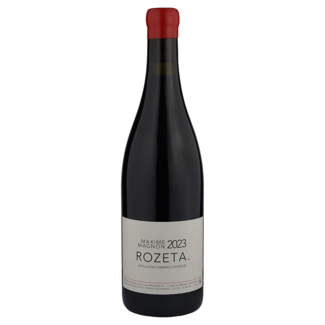 A bottle of Maxime Magnon Corbieres Rouge Rozeta 2023 750ml Red Wine