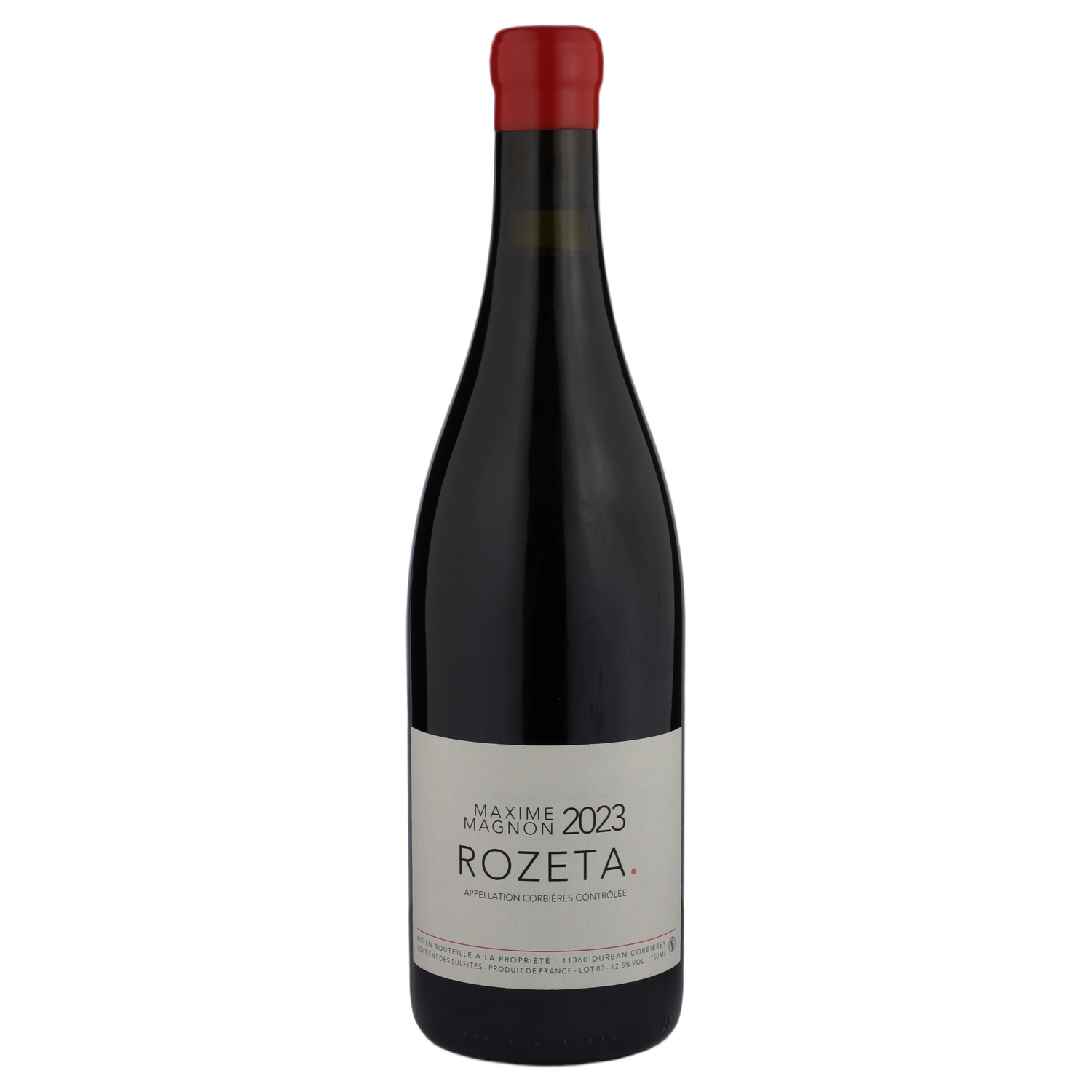 A bottle of Maxime Magnon Corbieres Rouge Rozeta 2023 750ml Red Wine