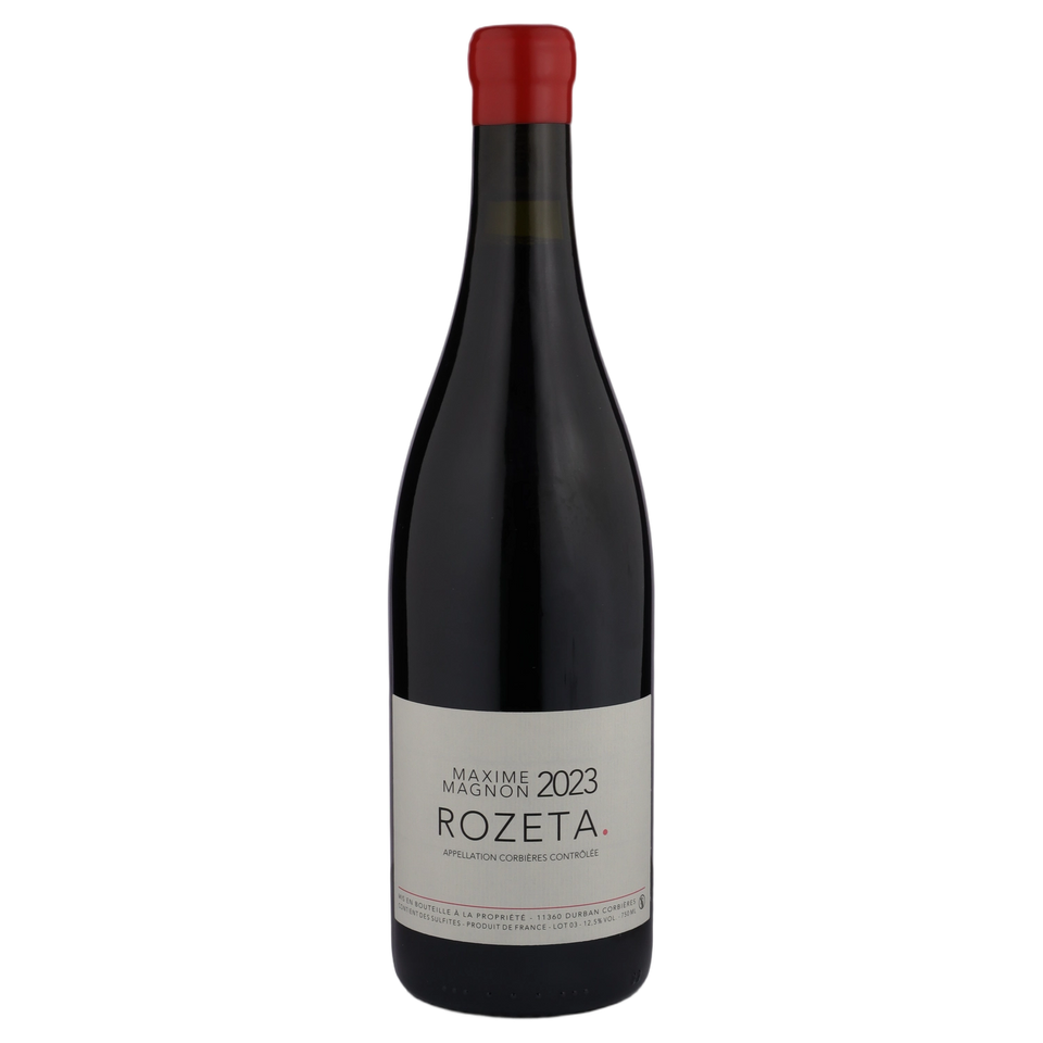 A bottle of Maxime Magnon Corbieres Rouge Rozeta 2023 750ml Red Wine