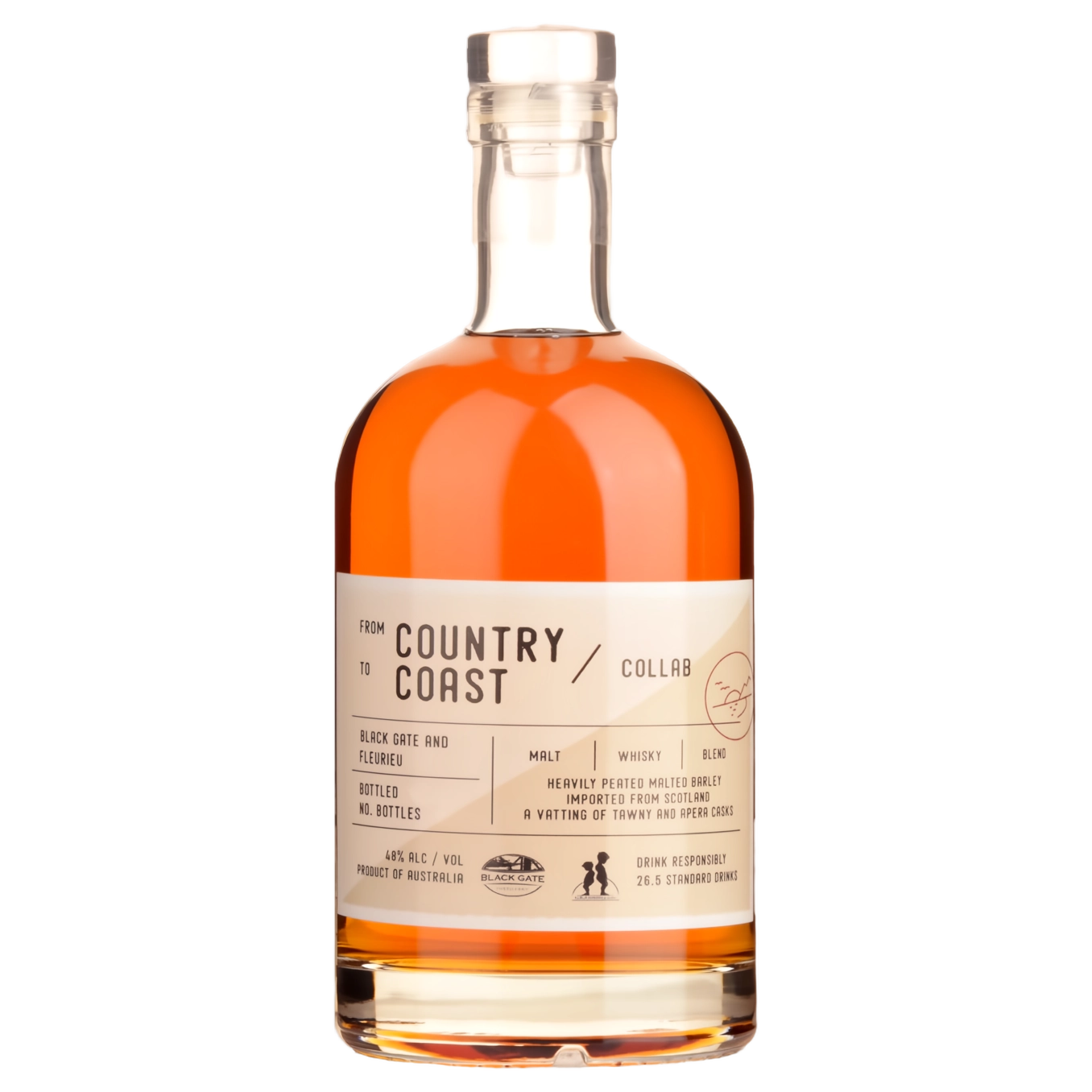 A bottle of Fleurieu Distillery Country to Coast #5 Whisky 46% 700ml