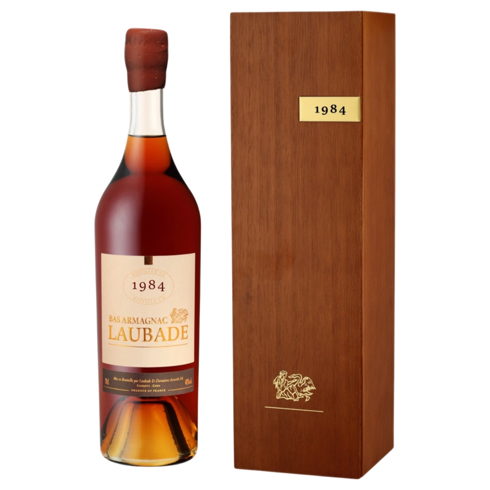 A bottle of 1984 Chateau de Laubade Bas Armagnac Vintage 40% 700ml