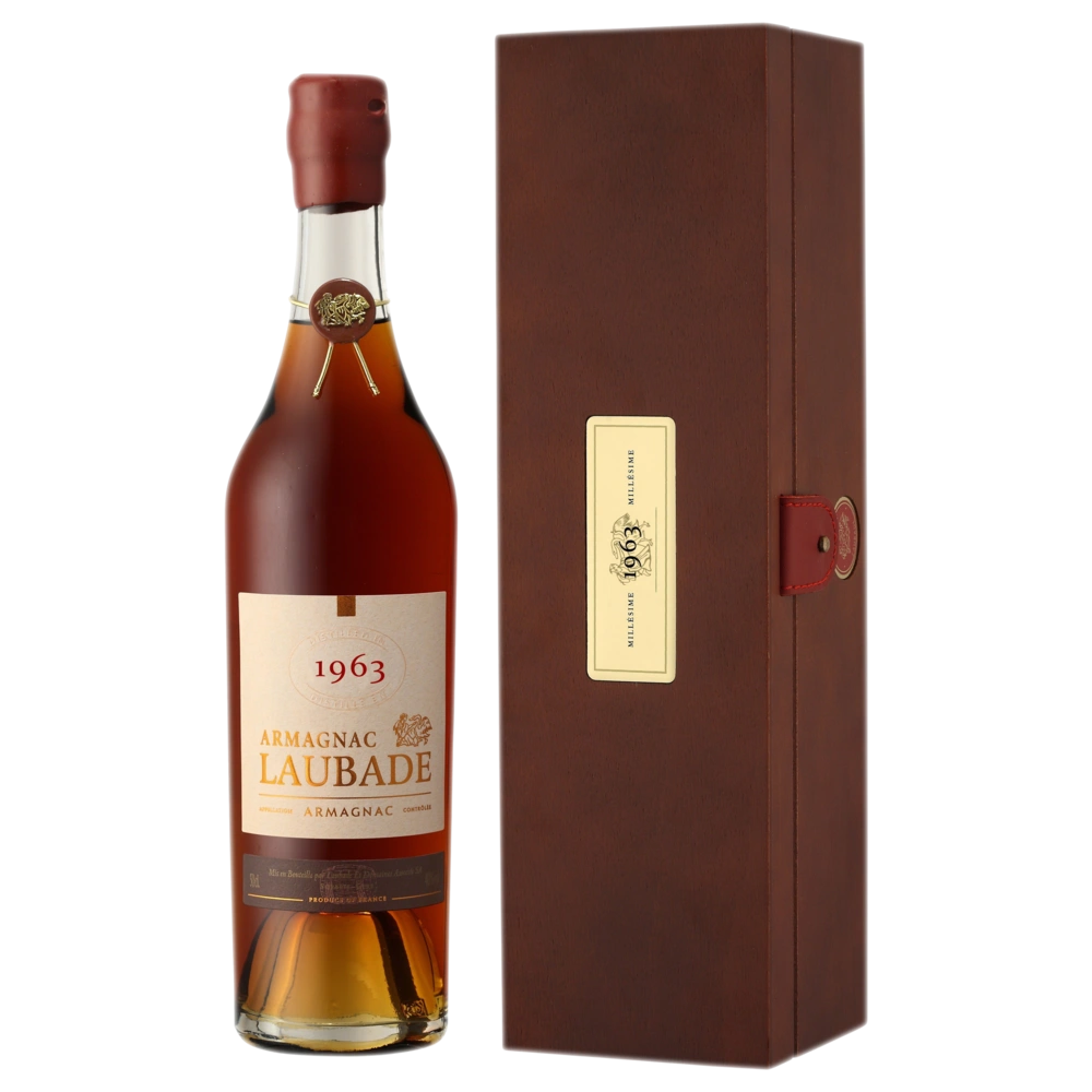 A bottle of 1963 Chateau de Laubade Vintage Bas Armagnac 40% (Limited stock) 500ml
