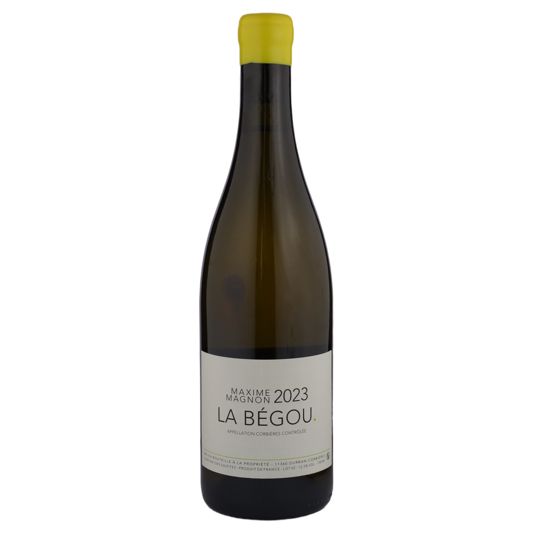 A bottle of Maxime Magnon Corbieres Blanc La Begou 2023 750ml White Wine