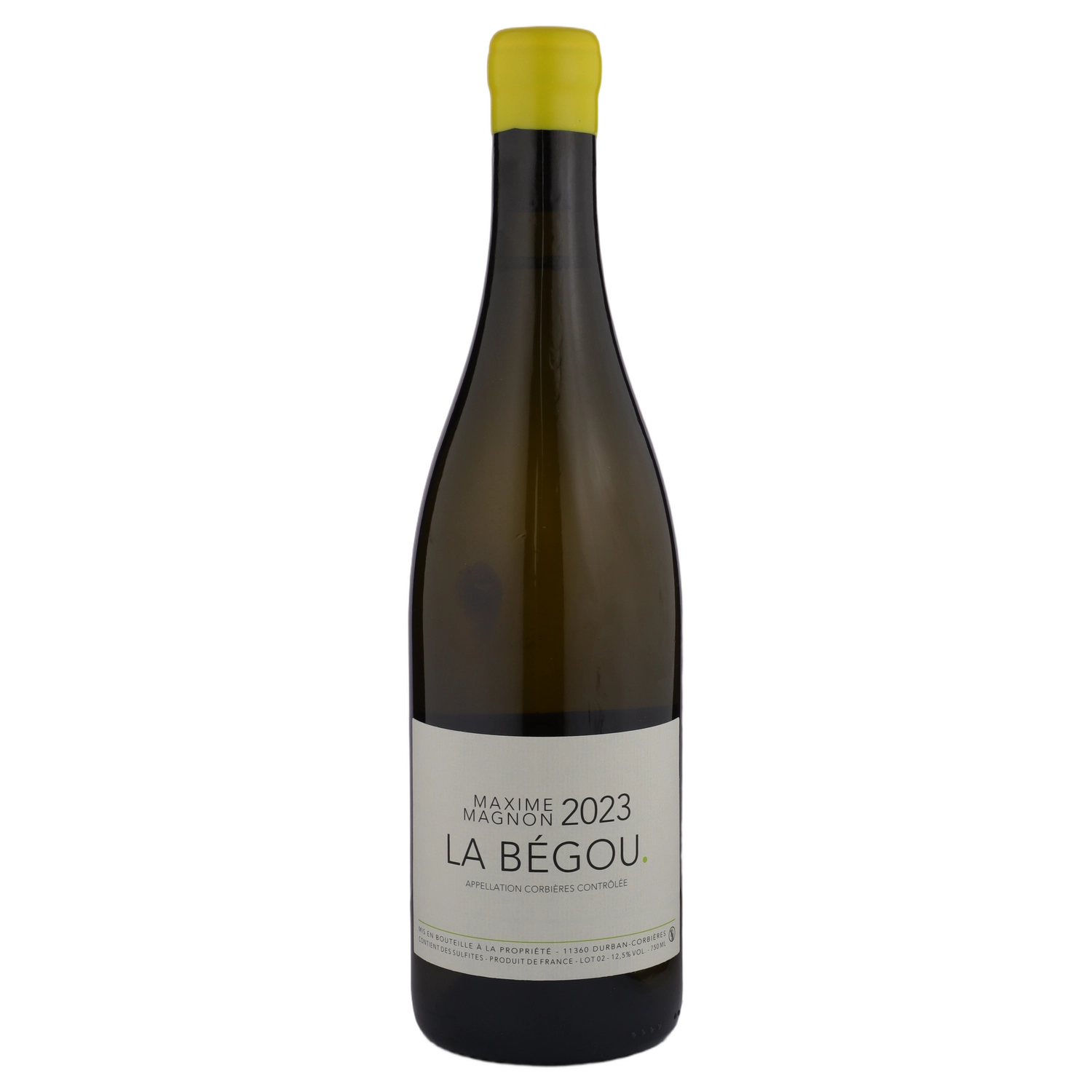 A bottle of Maxime Magnon Corbieres Blanc La Begou 2023 750ml White Wine