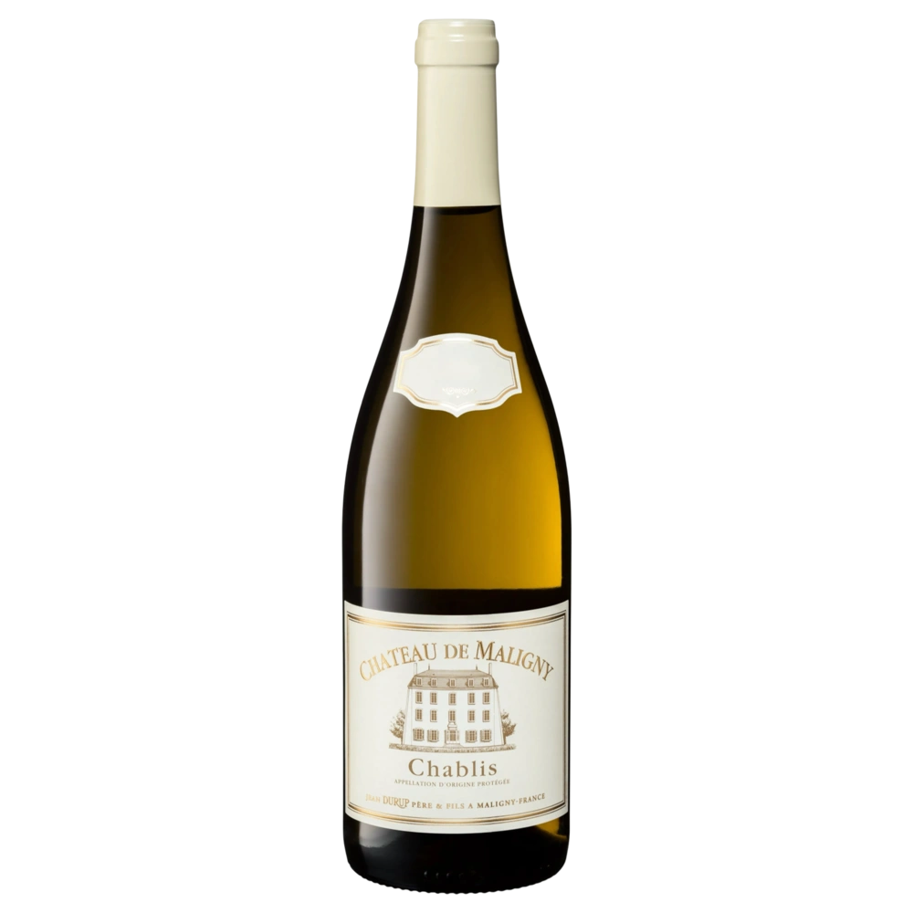 A bottle of 2023 Chateau de Maligny Chablis 12.5% 750ml Rose Wine
