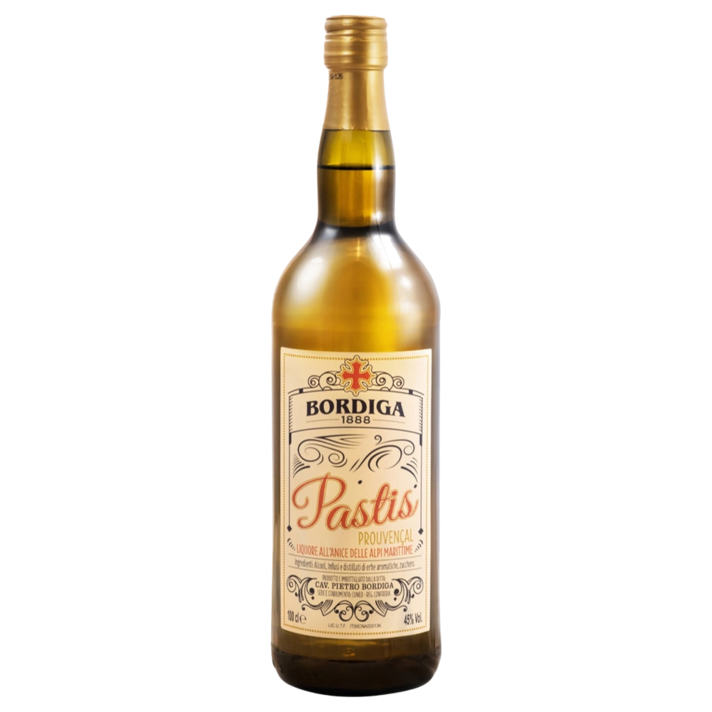 A bottle of Bordiga Pastis Prouvençal 45% 700ml