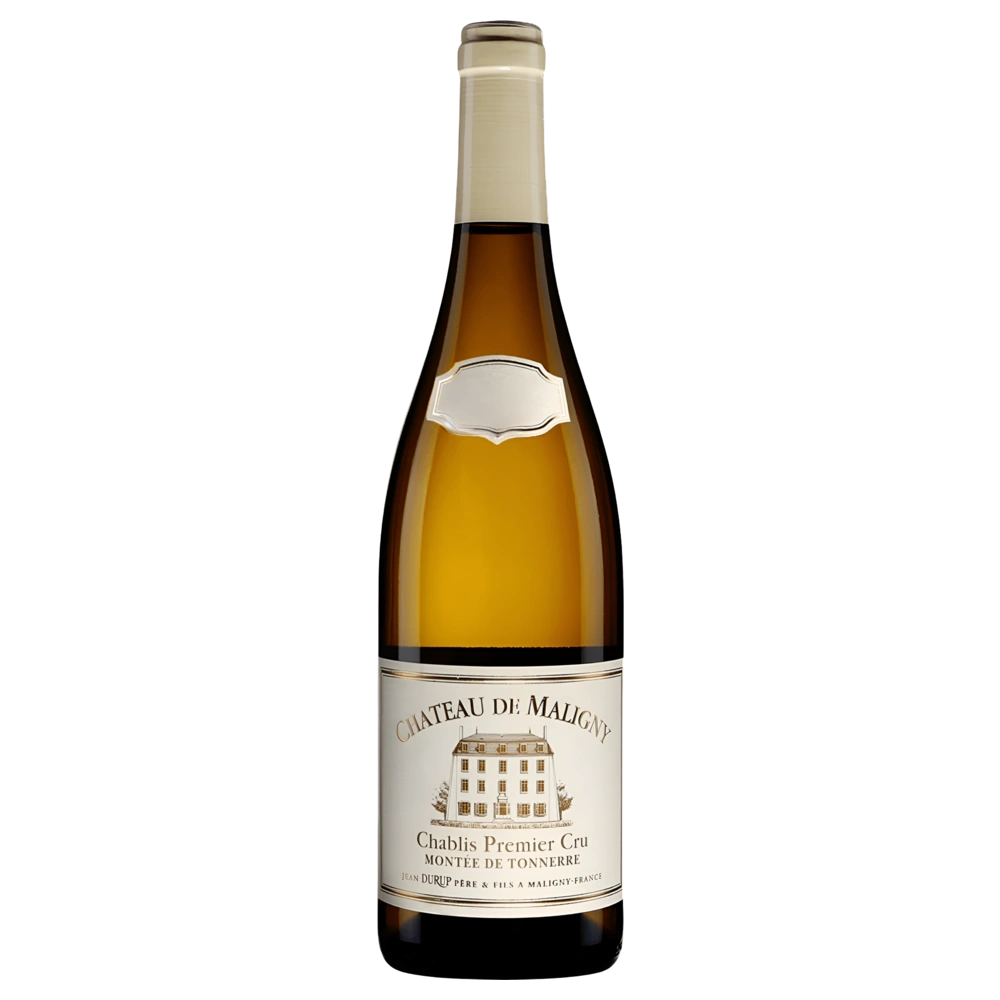 A bottle of 2023 Chateau de Maligny Chablis 1er CRU MONTEE DE TONNERRE 12.5% 750ml Rose Wine