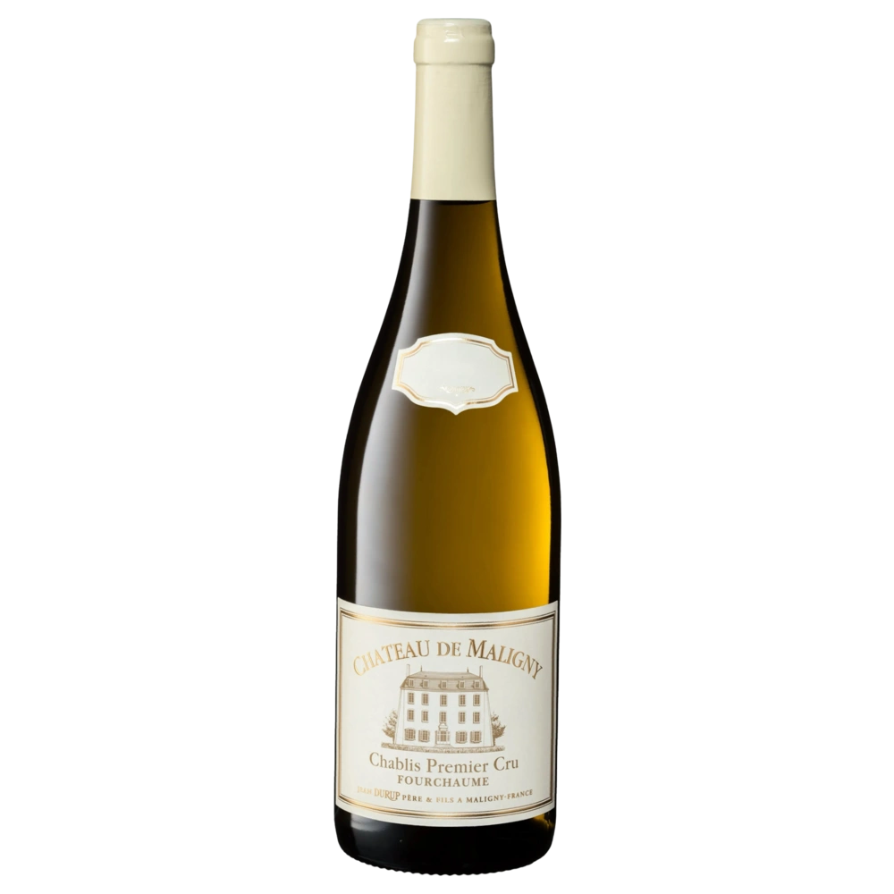 A bottle of 2023 Chateau de Maligny Chablis 1er CRU FOURCHAUME 12.5% 750ml Rose Wine