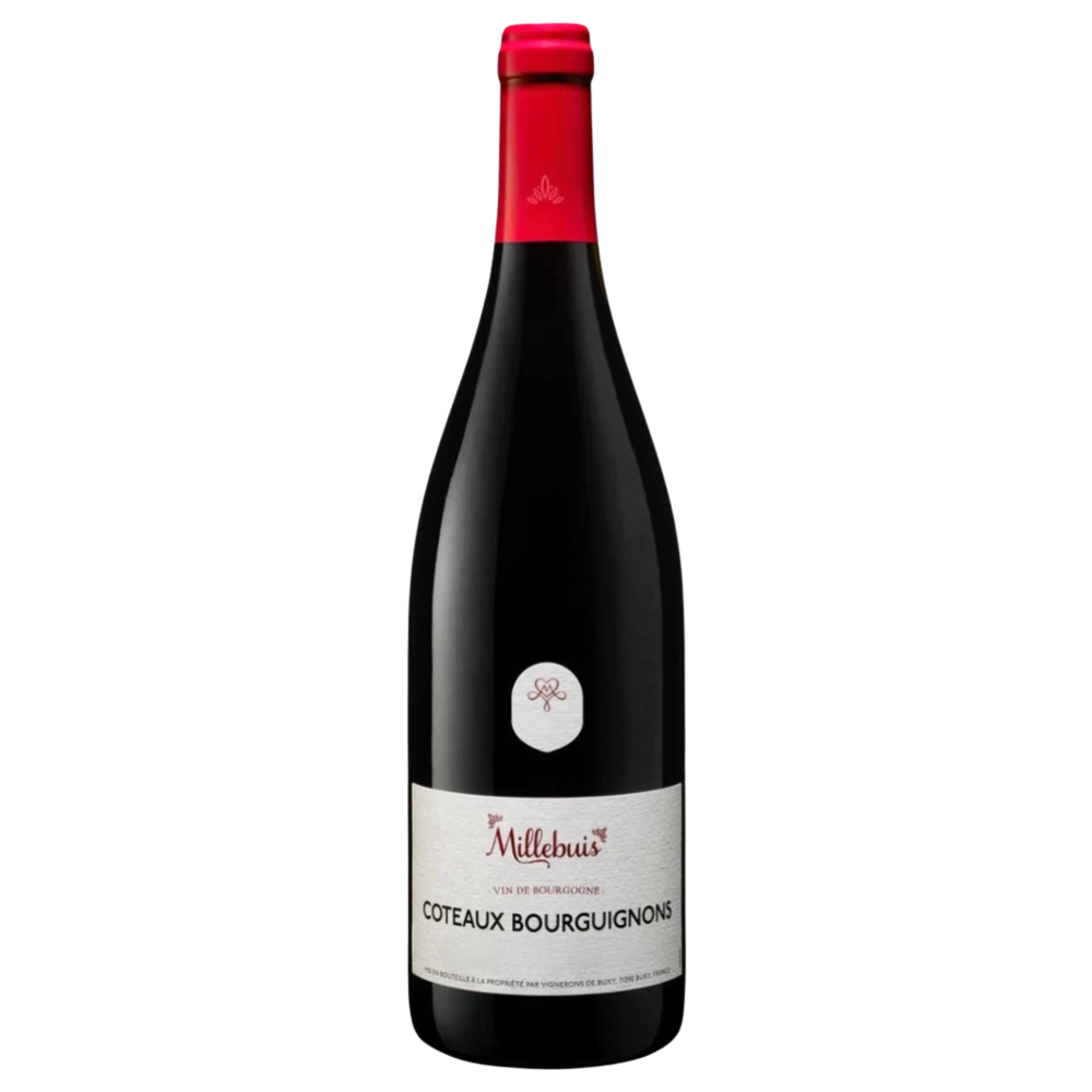 A bottle of 2022 Millebuis Coteaux Bourguignons Rouge Pinot Noir Gamay 13% 750ml Red Wine