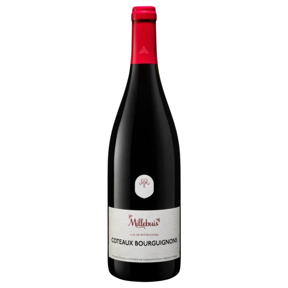 A bottle of 2022 Millebuis Coteaux Bourguignons Rouge Pinot Noir Gamay 13% 750ml Red Wine