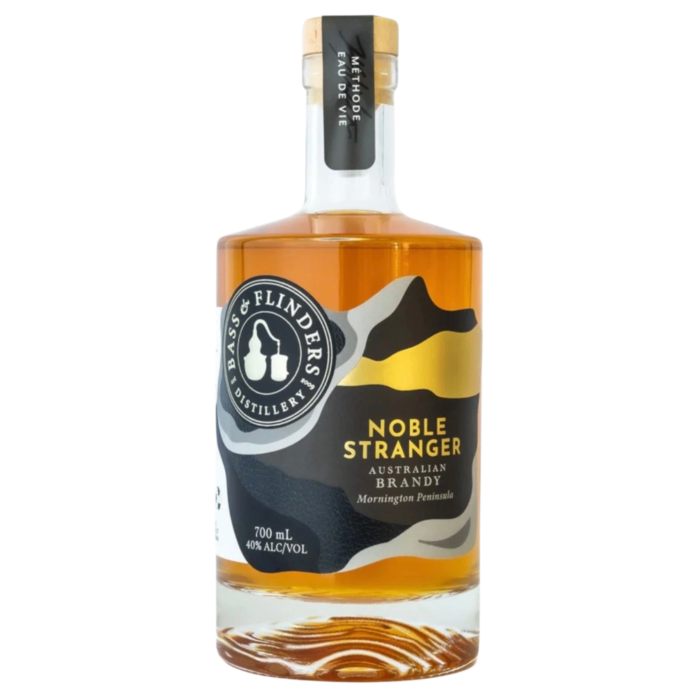 A bottle of Bass & Flinders Noble Stranger Australian Brandy 40% 700ml