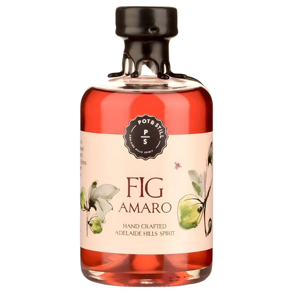 A bottle of Pot & Still South Australian Fig Amaro 26% 500ml