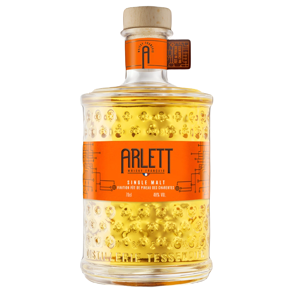 A bottle of ARLETT Single Malt Whisky Pineau des Charentes Finish 48% 700ml