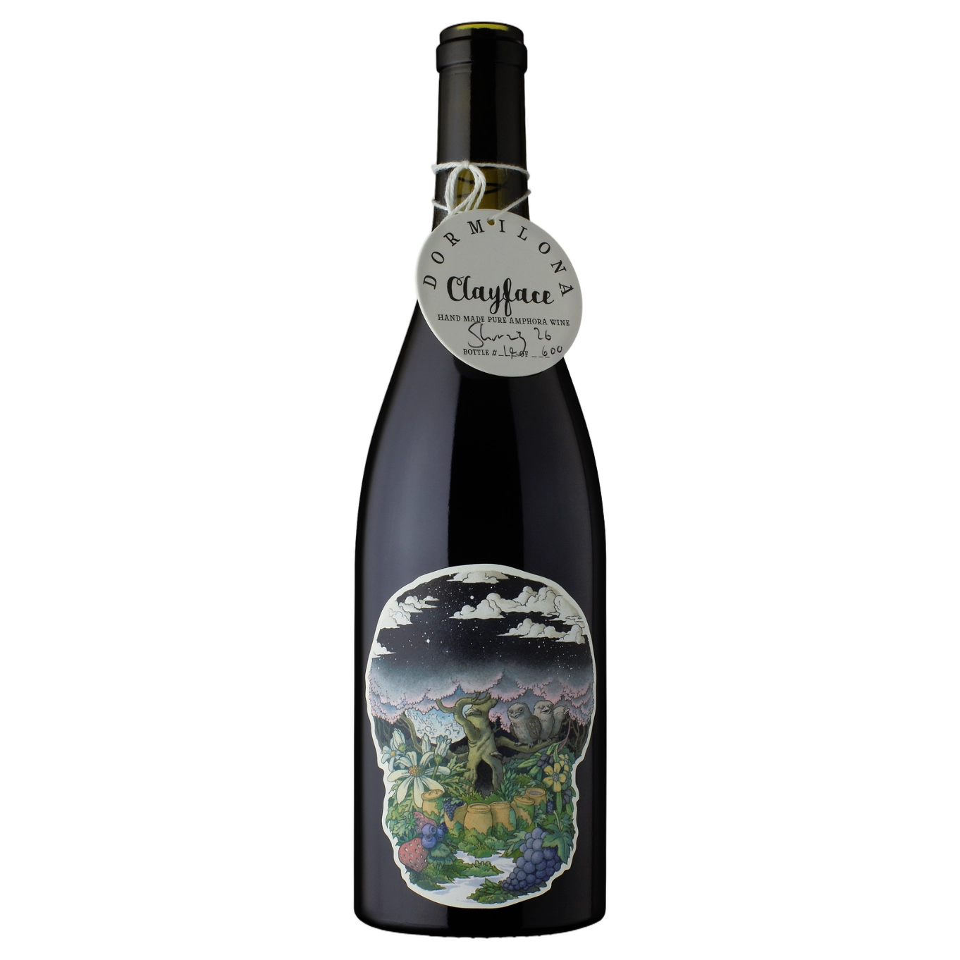 A bottle of 2025 Dormilona Clayface Shiraz 750ml Red Wine