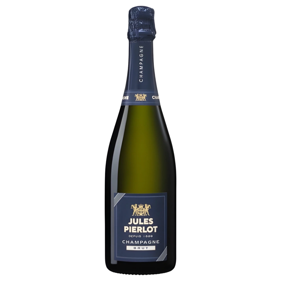 A bottle of NV Champagne Jules Pierlot Brut 12% 750ml Sparkling Wine