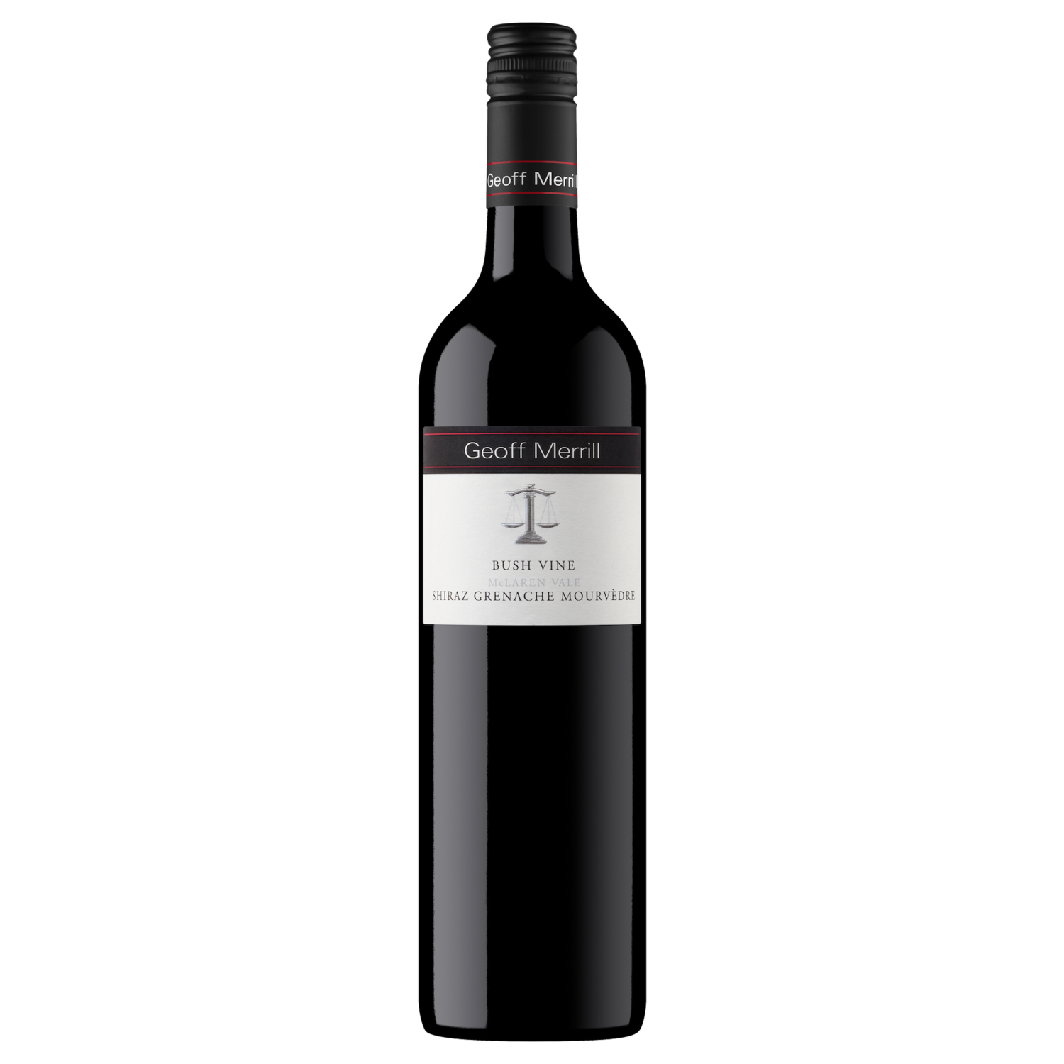 A bottle of 2019 Geoff Merrill Bush Vine Grenache Shiraz Mourvèdre 750ml Red Wine