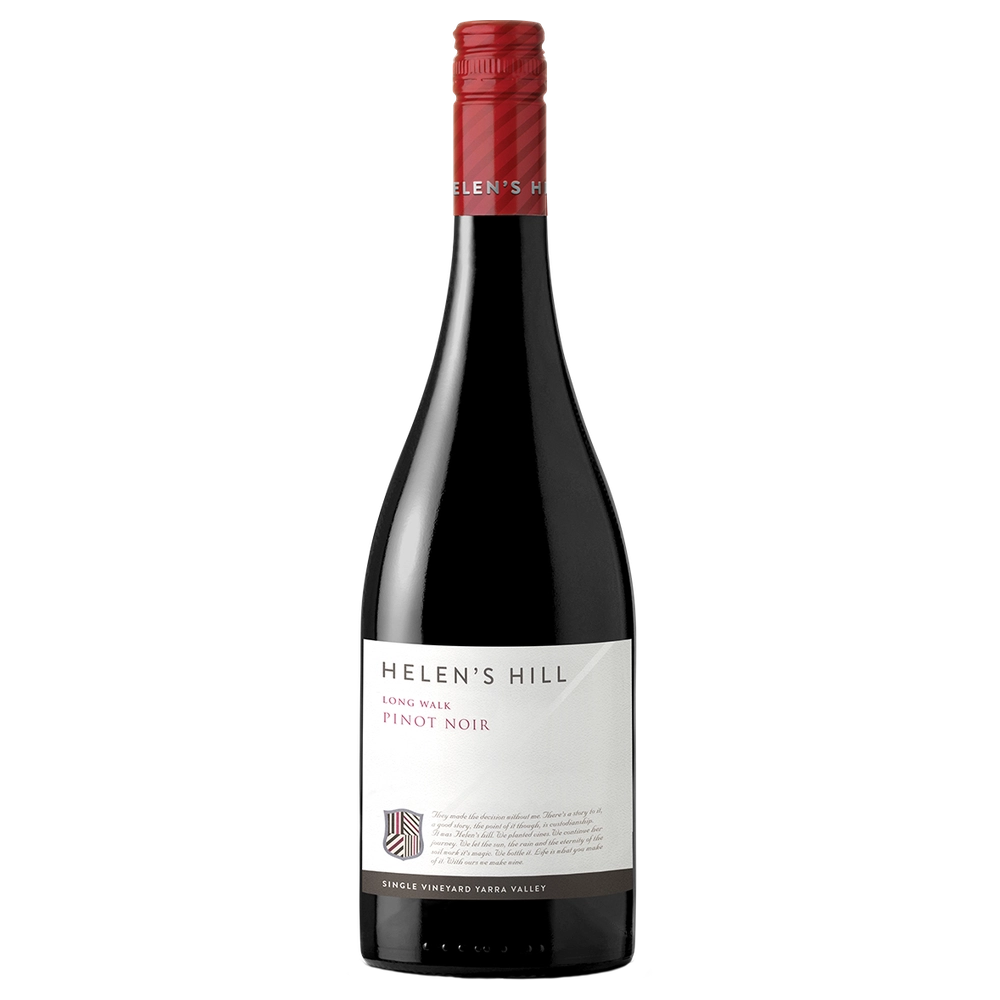 A bottle of 2024 Helen's Hill Long Walk Pinot Noir 750ml Red Wine