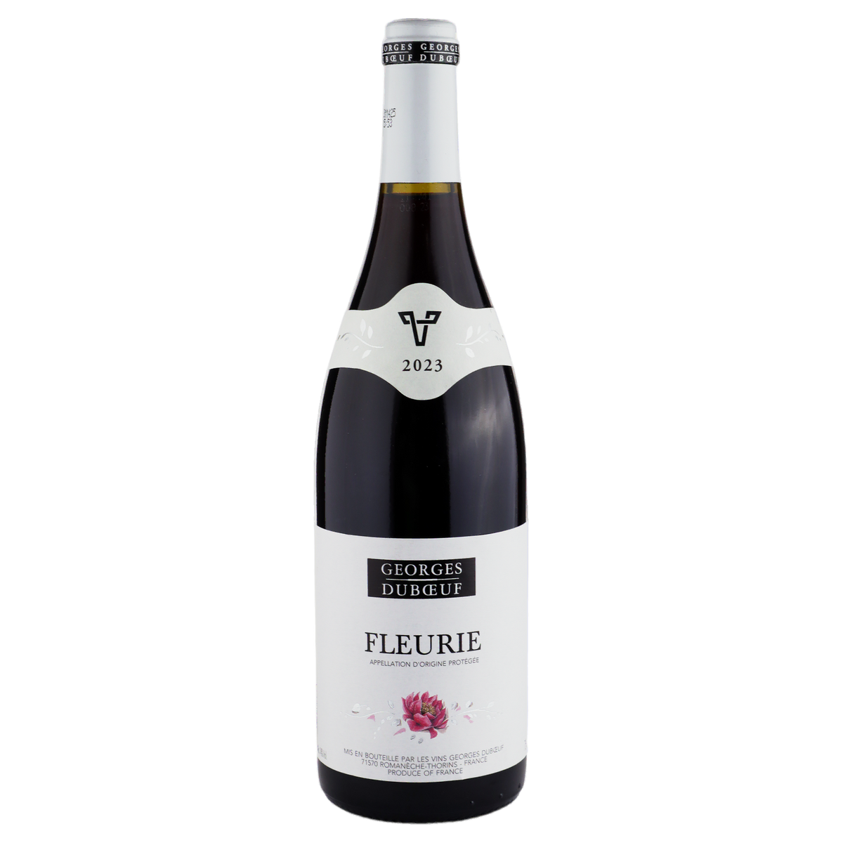 A bottle of 2023 Georges Duboeuf Fleurie 750ml Red Wine