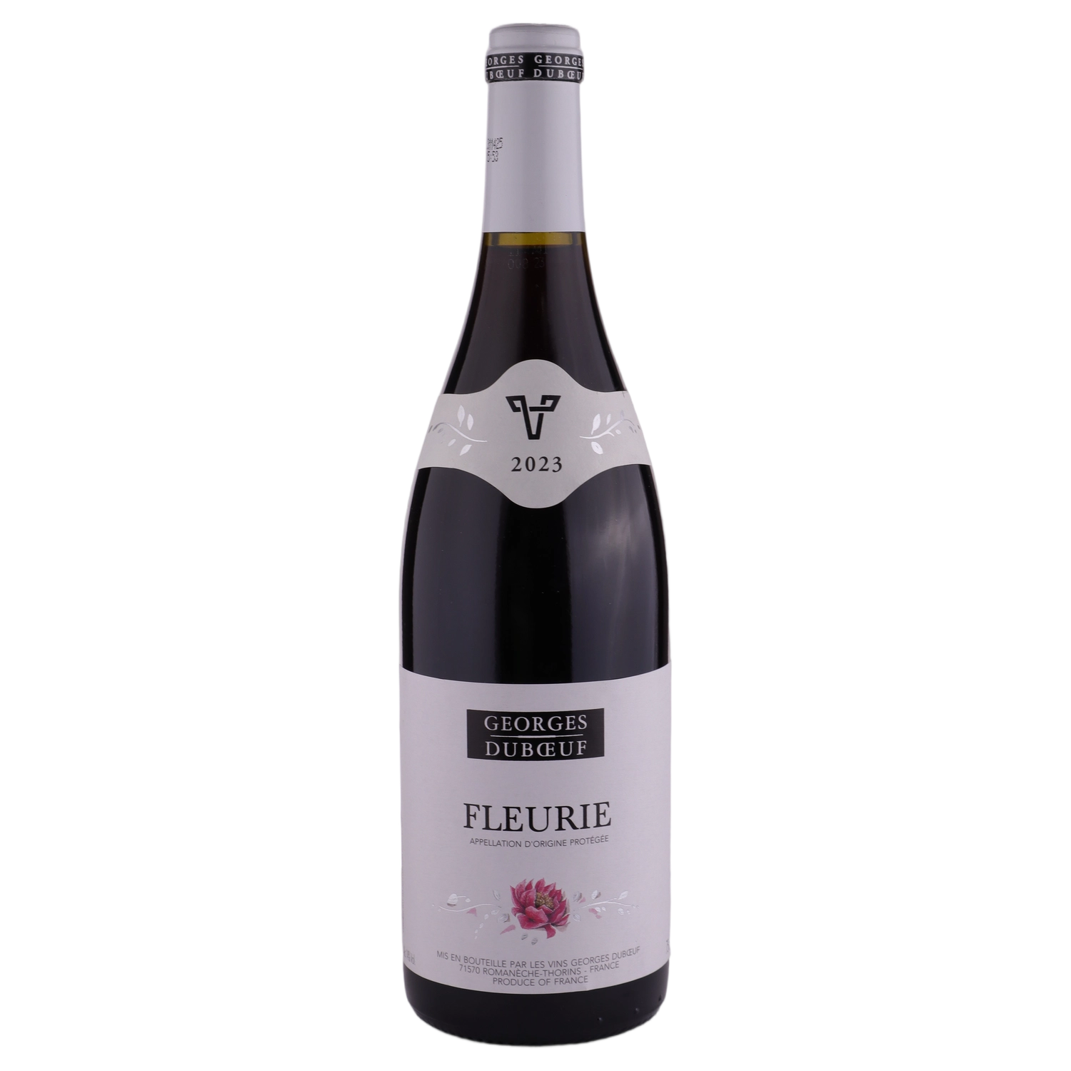 A bottle of 2023 Georges Duboeuf Fleurie 750ml Red Wine