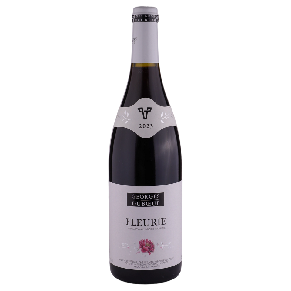 A bottle of 2023 Georges Duboeuf Fleurie 750ml Red Wine