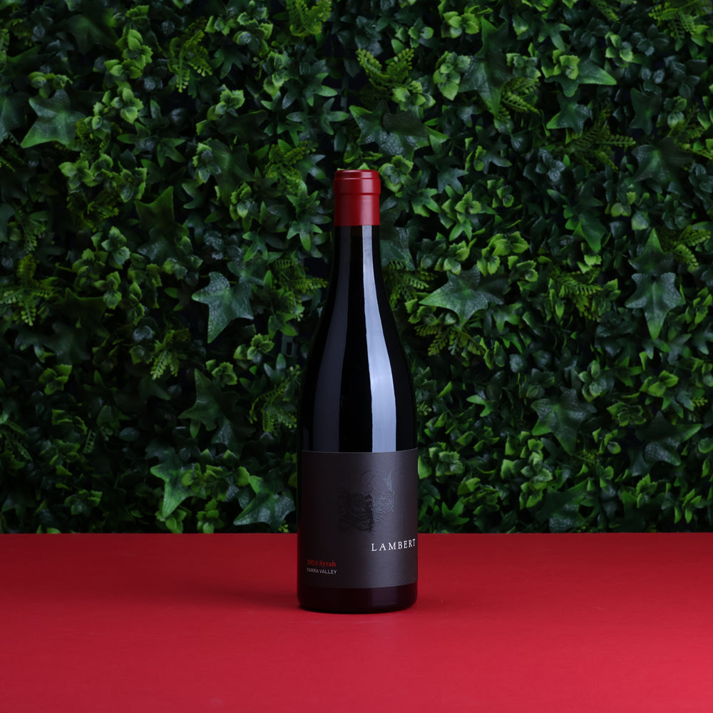 A bottle of 2024 Lambert Syrah 750ml Red Wine