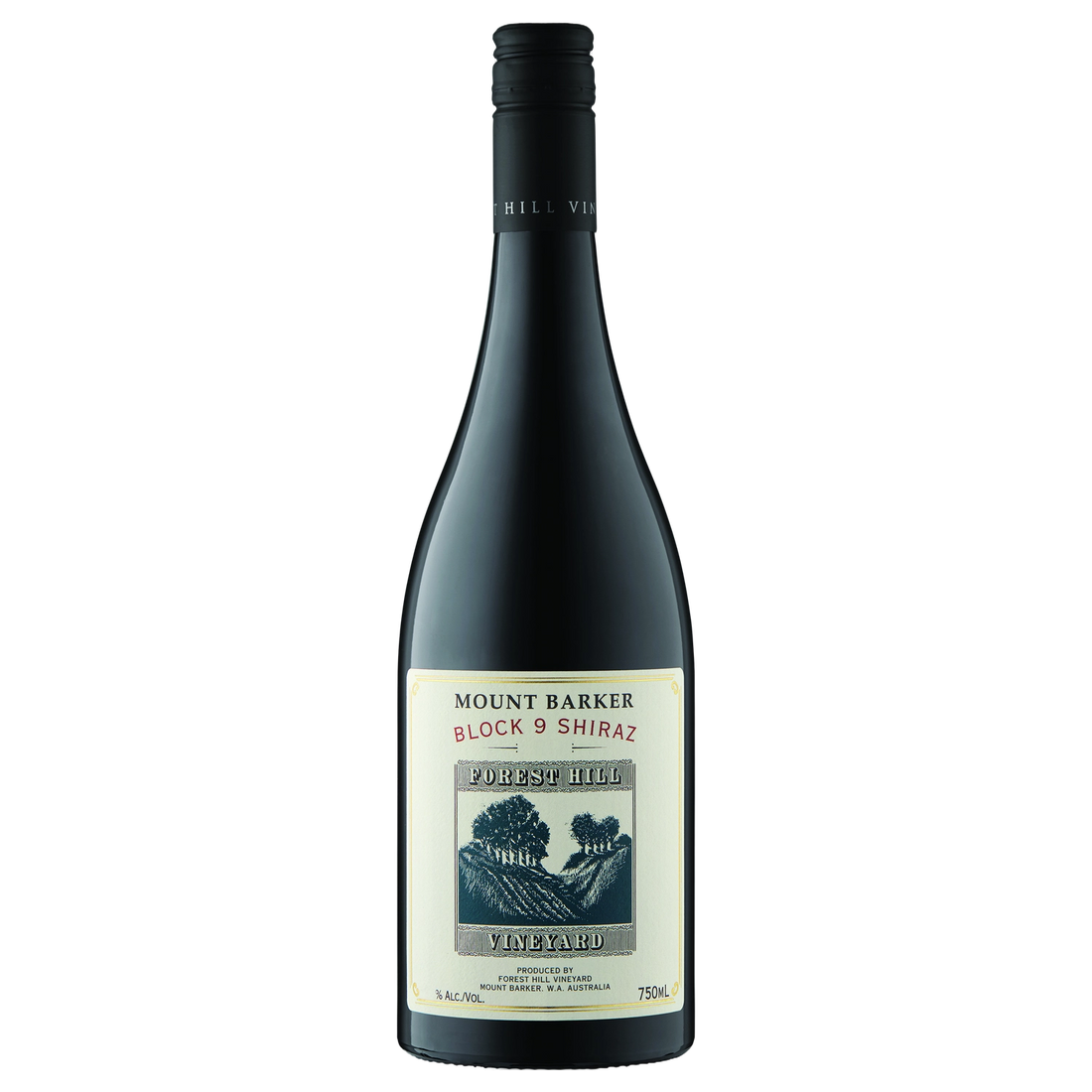 A bottle of 2023 Forest Hill Vineyard Block 9 Shiraz 750ml Red Wine