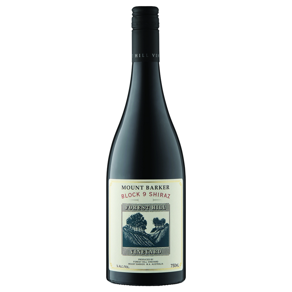A bottle of 2023 Forest Hill Vineyard Block 9 Shiraz 750ml Red Wine