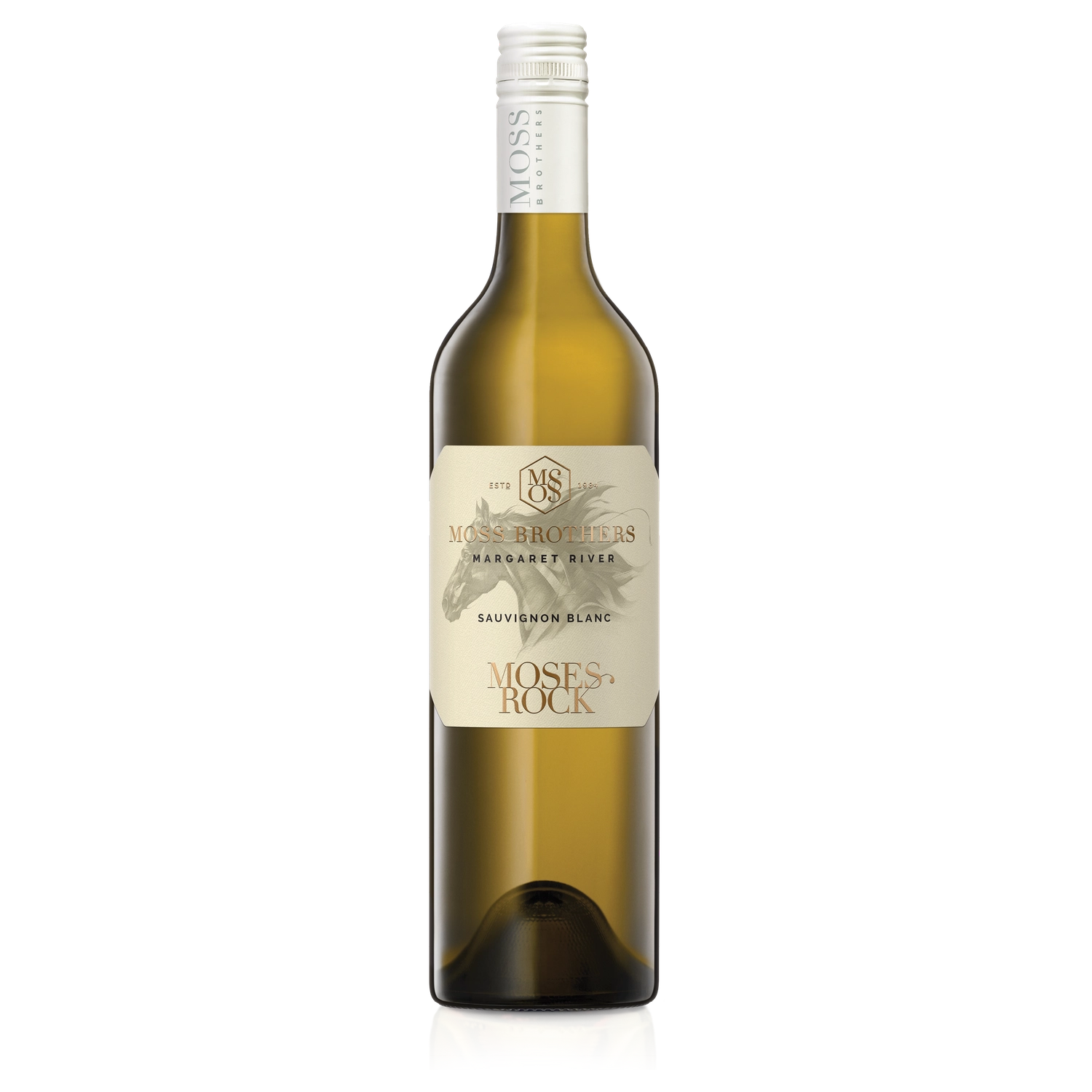 A bottle of 2024 Moss Brothers Moses Rock Sauvignon Blanc 750ml White Wine