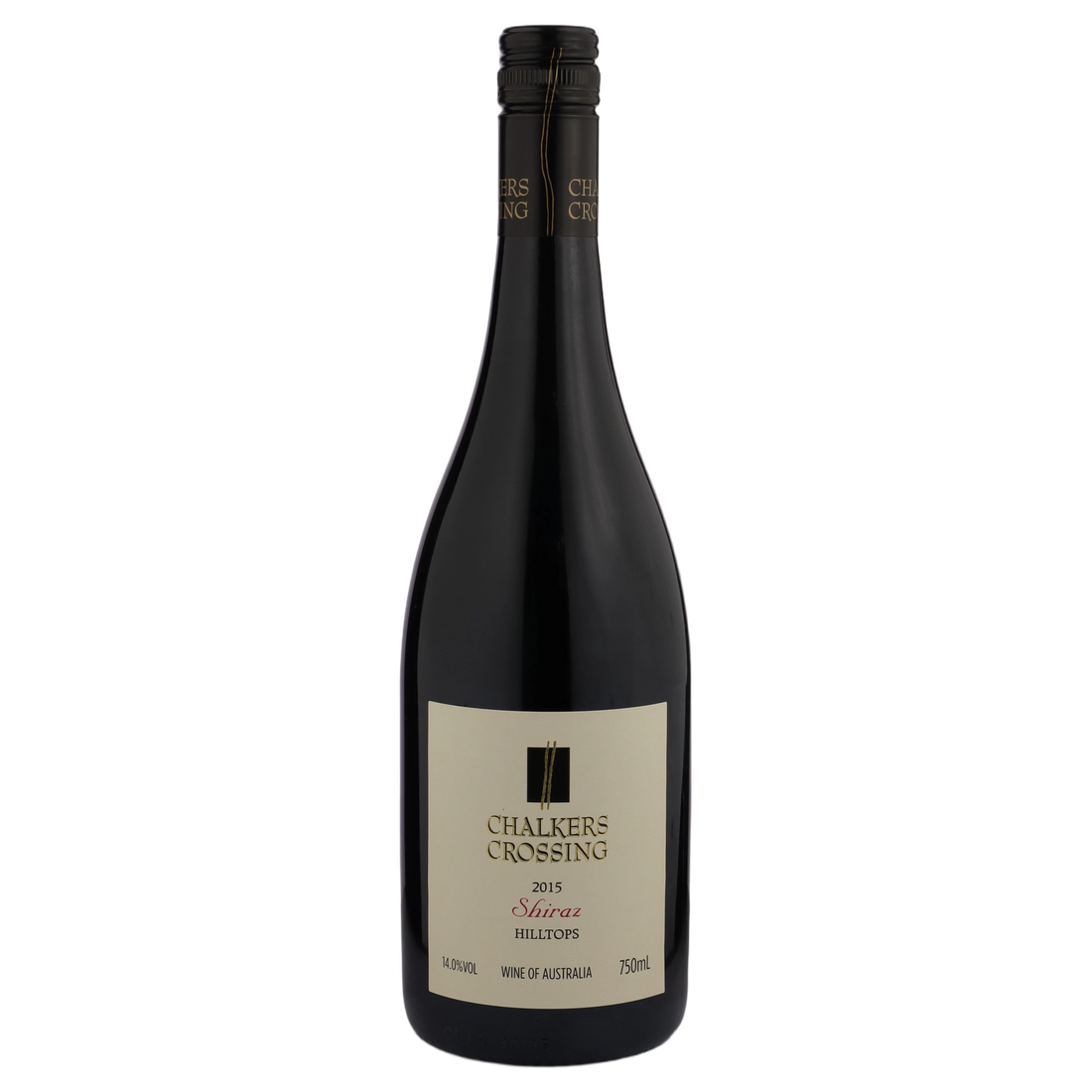 A bottle of 2015 Chalkers Crossing Hilltops Shiraz 750ml Red Wine