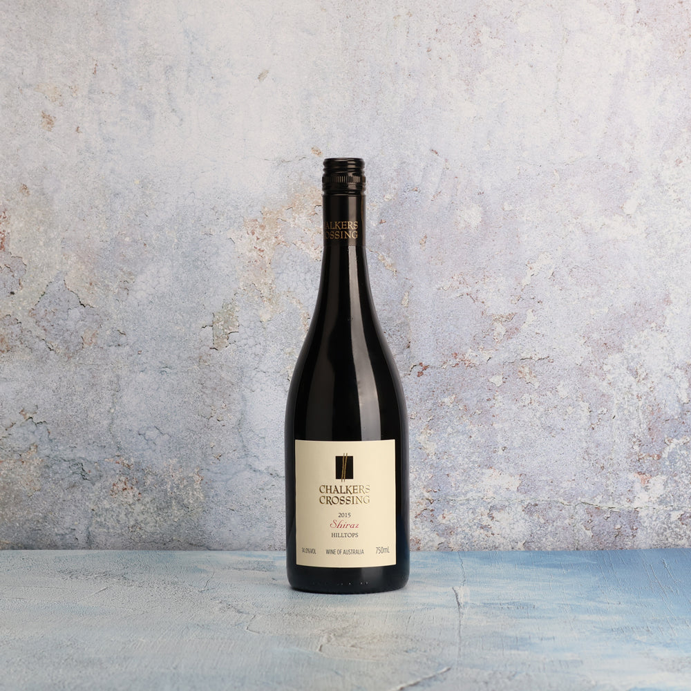 A bottle of Chalkers Crossing Hilltops Shiraz 2015 750ml Red Wine