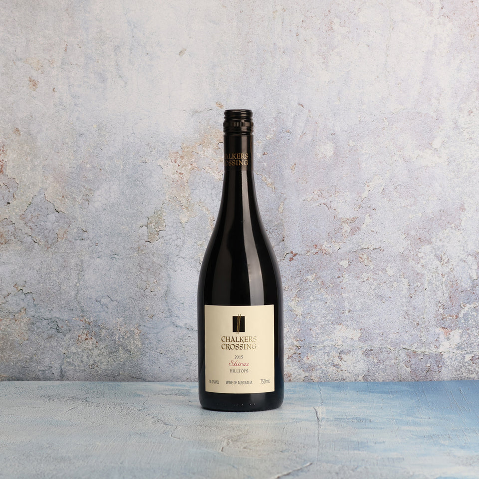 A bottle of Chalkers Crossing Hilltops Shiraz 2015 750ml Red Wine