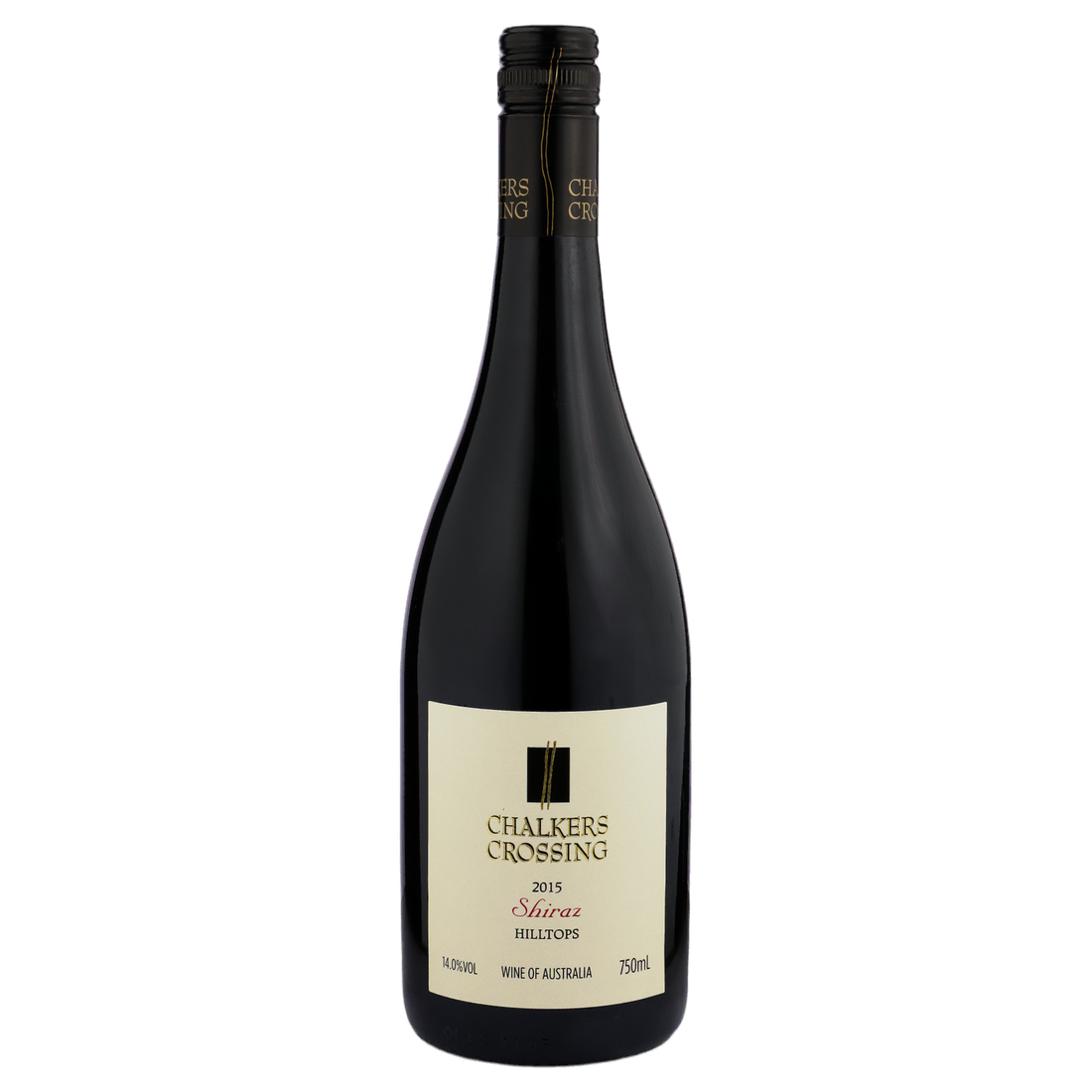 A bottle of Chalkers Crossing Hilltops Shiraz 2015 750ml Red Wine