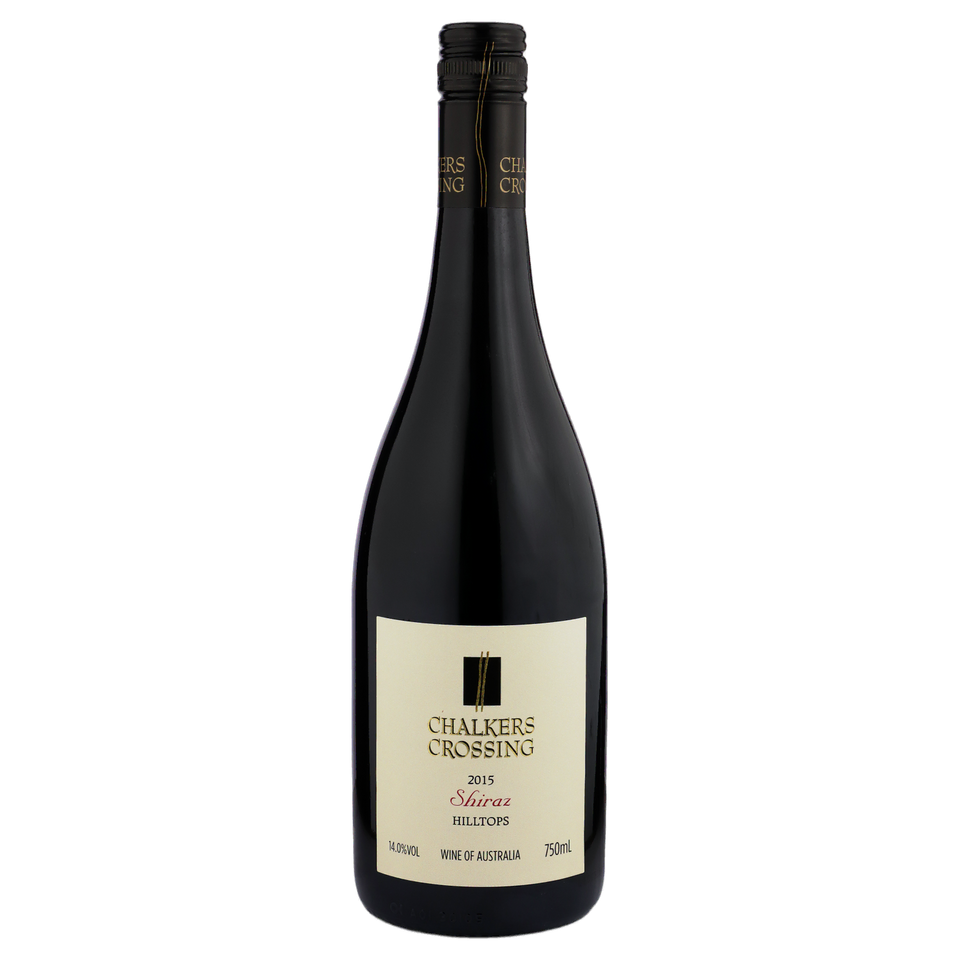A bottle of Chalkers Crossing Hilltops Shiraz 2015 750ml Red Wine