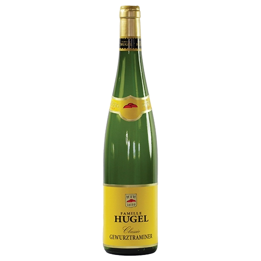 A bottle of 2023 Famille Hugel Gewürztraminer Classic 750ml White Wine