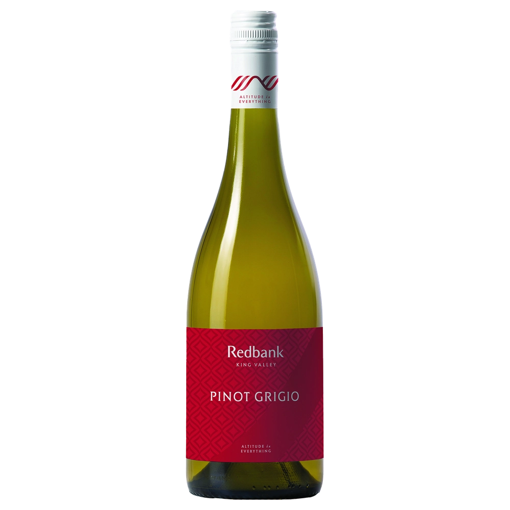 A bottle of 2025 Redbank King Valley Pinot Grigio 750ml White Wine