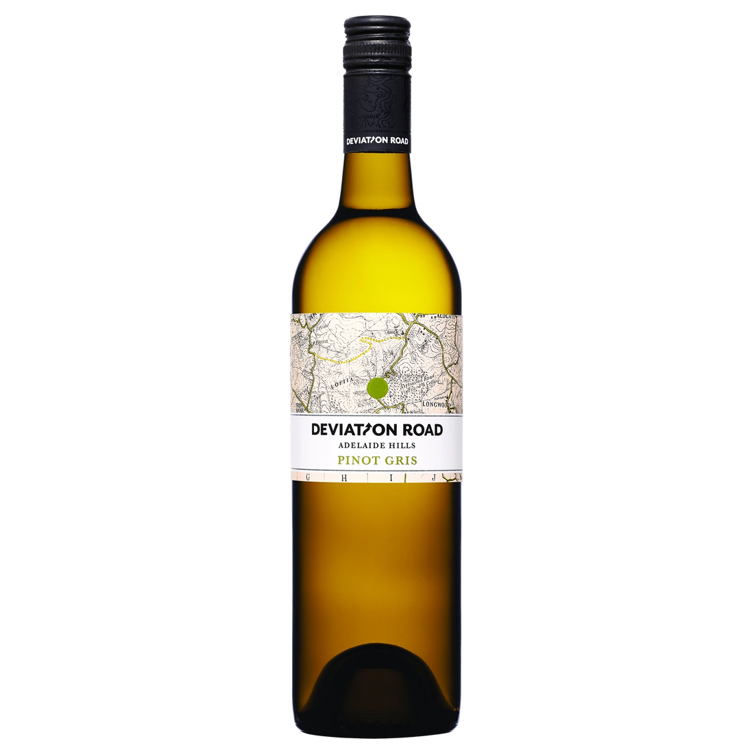 A bottle of 2025 Deviation Road Pinot Gris 750ml White Wine