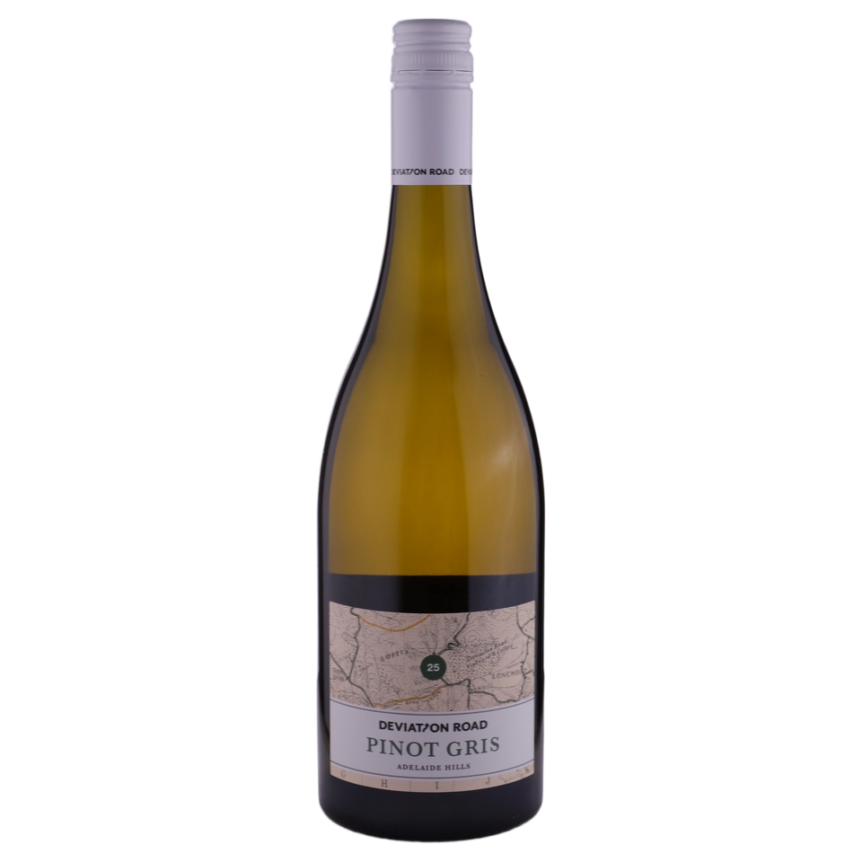 A bottle of 2025 Deviation Road Pinot Gris 750ml White Wine